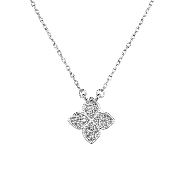 Pavé Flower Necklace