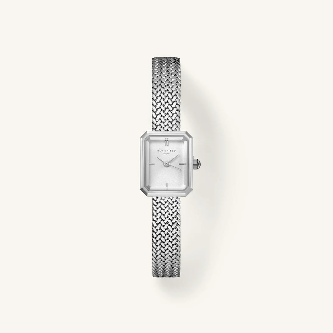 Mini Octagon Silver Watch