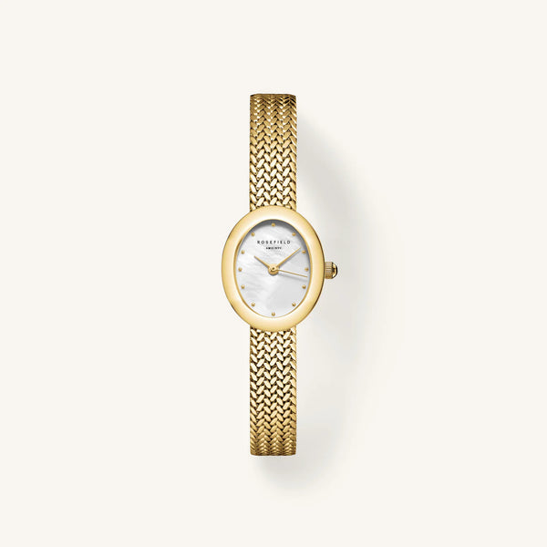 Mini Oval Gold Watch