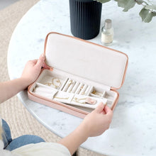 Load image into Gallery viewer, Blush Sleek Necklace Travel Jewellery Box
