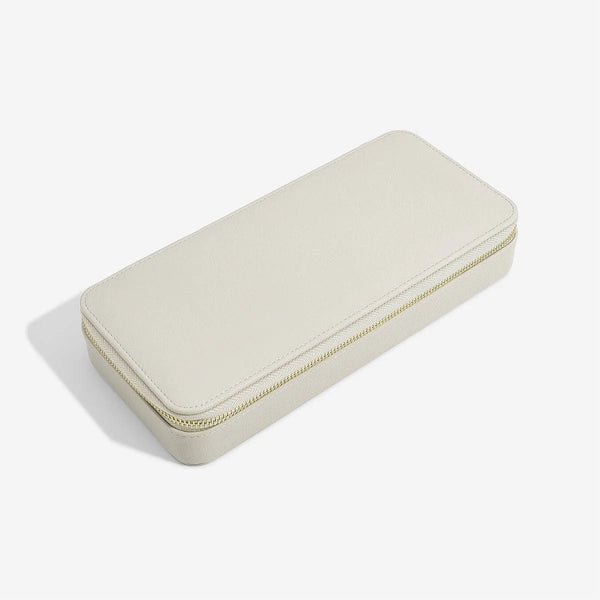 Oatmeal Sleek Necklace Travel Jewellery Box