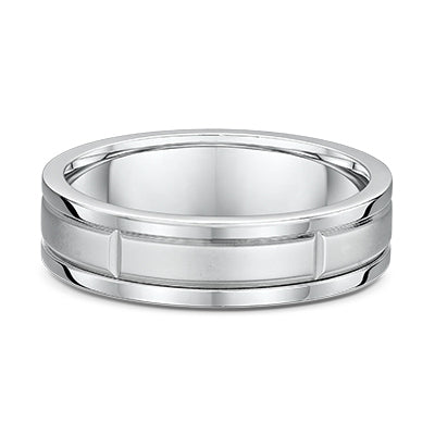 White Gold Classic Gents Ring