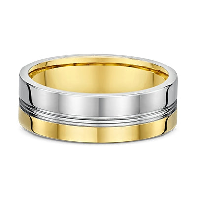Two Tone Gents Ring