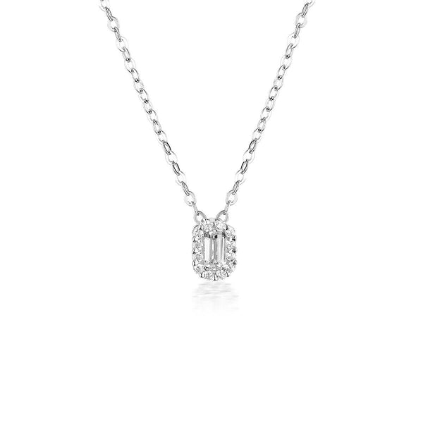 Paris Silver Cubic Zirconia Necklace