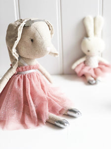 Layla Bunny 40cm Blush Sparkle