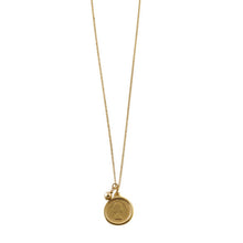 Load image into Gallery viewer, Fine Curb Necklace With Sixpence
