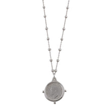 Load image into Gallery viewer, Rosario Necklace with Compass Silver

