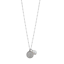 Load image into Gallery viewer, Rosario Necklace With Sixpence &amp; Baroque Pearl
