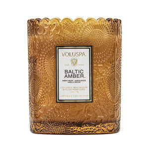Voluspa Baltic Amber Scalloped Candle