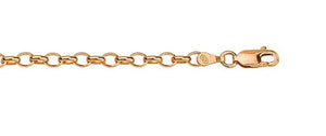 Rose Gold Oval Belcher Bracelet