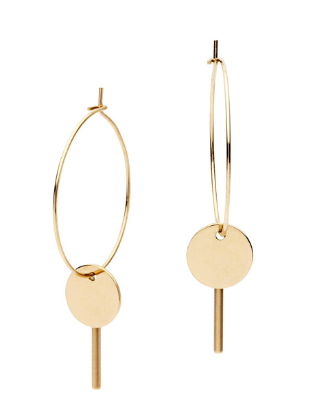 Pastiche Gold Desert Moon Earrings