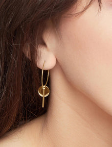 Pastiche Gold Desert Moon Earrings