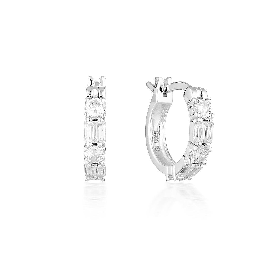 Irina Small Silver Hoop Earrings