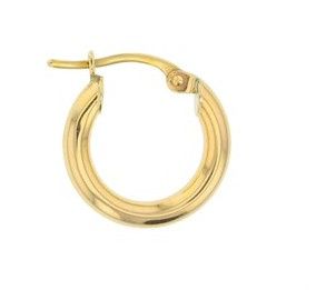 Plain Gold Hoop Earrings