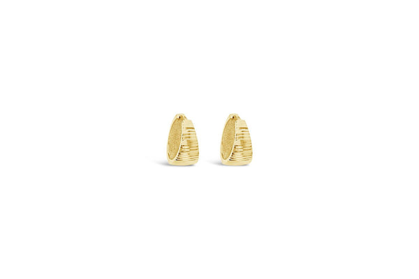 Tapered Gold Huggie Earrings