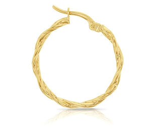 Intertwined Gold Hoop Earrings