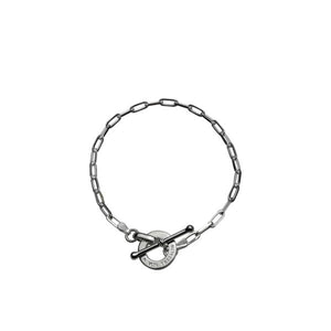 Paper Clip Chain Bracelet with VT Disc