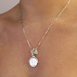 Coin Flip Necklace with Clip Chain