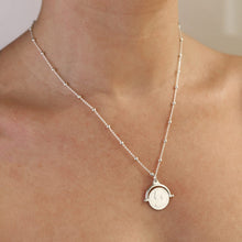 Load image into Gallery viewer, Coin Flip Necklace with Rosario Chain
