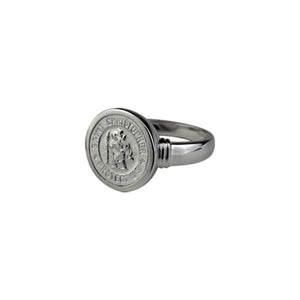 Round St Christopher Ring