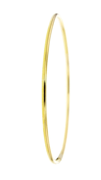 3mm Half Round Silver Filled Gold Bangle