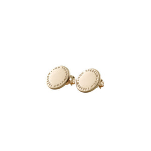 Von Treskow Plate Studs - Gold