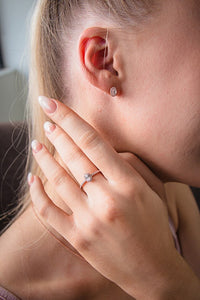 Rose Glow Stud Earrings