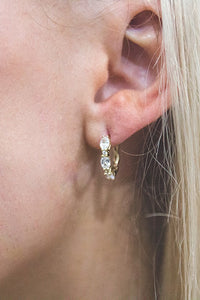 Gold Glimmer Hoop Earrings