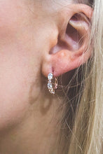 Load image into Gallery viewer, Rose Glimmer Hoop Earrings
