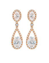 Load image into Gallery viewer, Rose Radiance Drop Earrings
