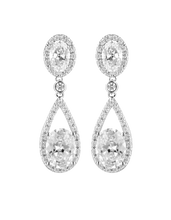 Load image into Gallery viewer, Silver Radiance Drop Earrings
