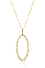 Load image into Gallery viewer, Gold Celestial Oval Necklace
