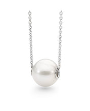 Load image into Gallery viewer, Single Round Fresh Water Pearl Slider Necklace

