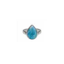 Load image into Gallery viewer, Pear Shaped Larimar Ring
