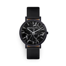 Load image into Gallery viewer, The Strand Marble all Black 35mm Watch
