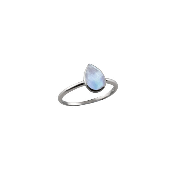 Pear Moonstone Ring