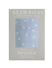 Load image into Gallery viewer, Muslin Swaddle Starry Night Blue
