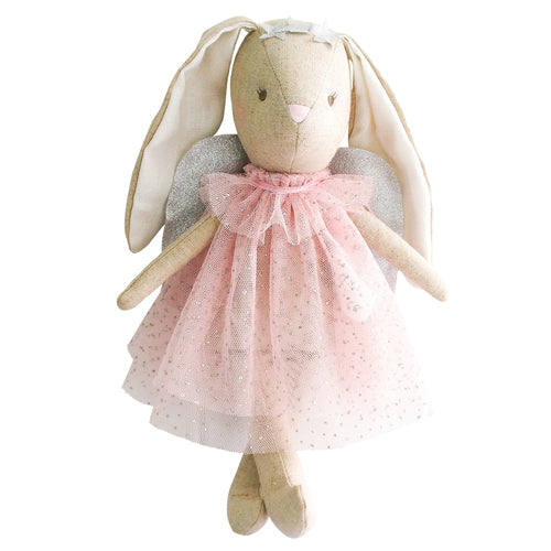 Mini Angel Bunny Pink/Silver