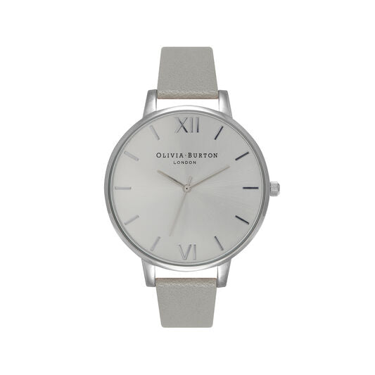 Contemporary Big Dial All Silver Watch