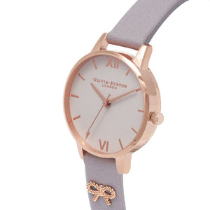 Rose Gold & Purple Bow Watch