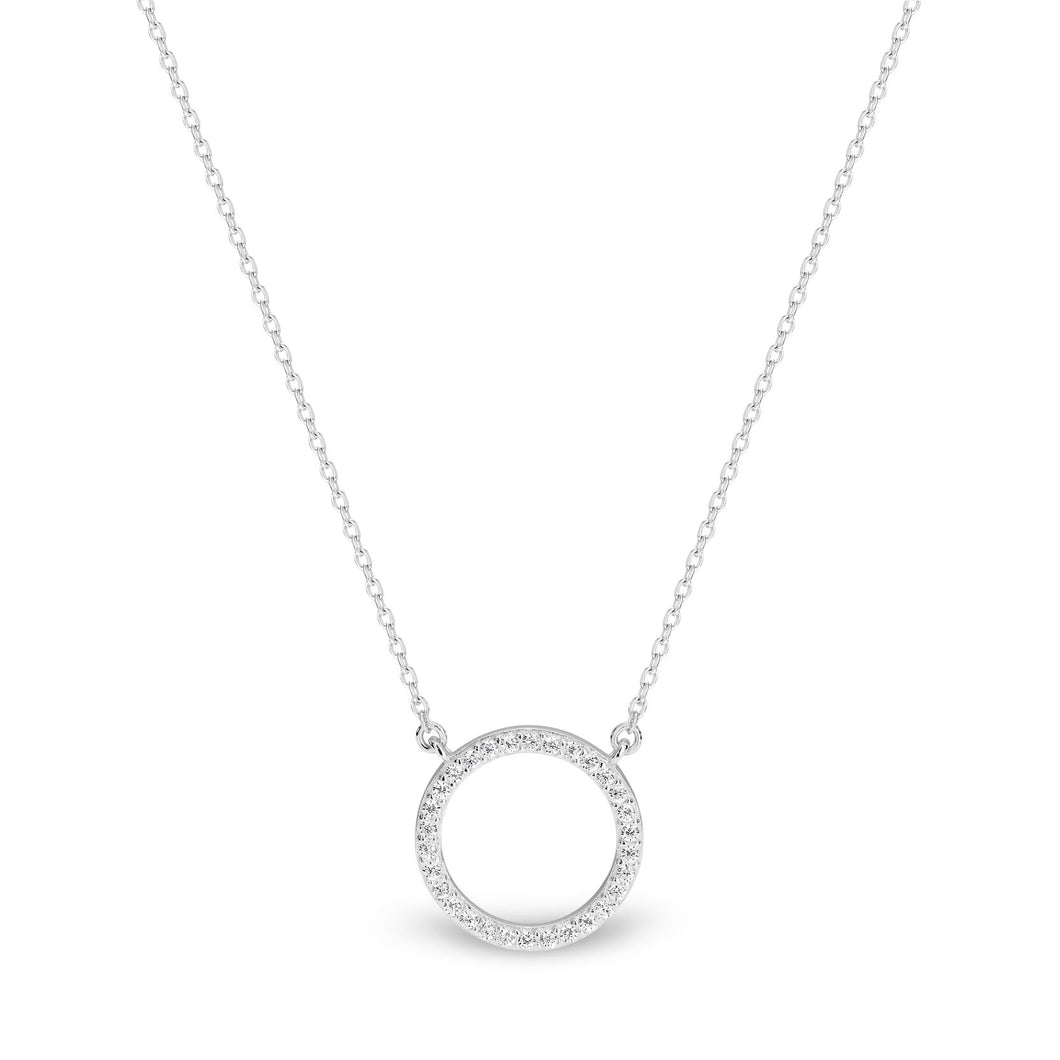 Ara Rhodium Necklace