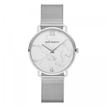 Load image into Gallery viewer, Miss Ocean Marble Silver Mesh Watch

