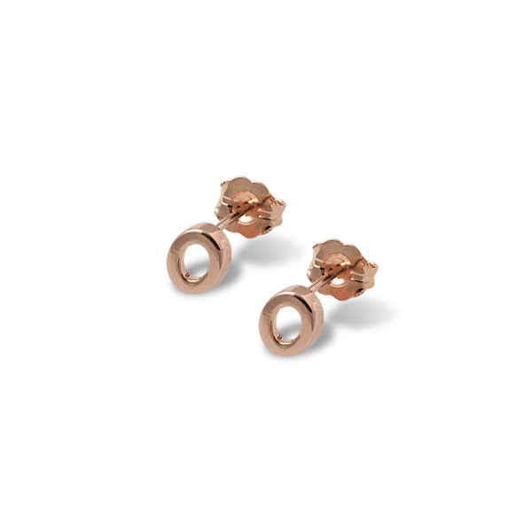 Open Oval Rose Studs
