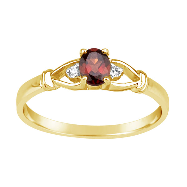 Garnet & Diamond RIng