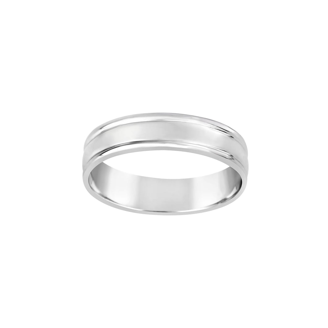 Classic White Gold Gents Ring