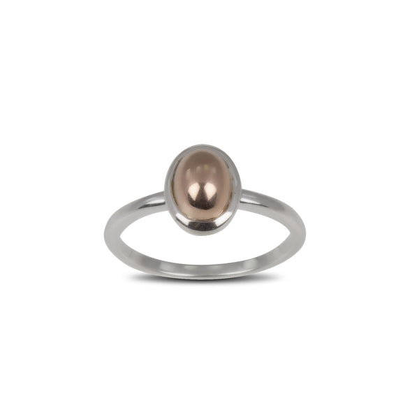 Fine Oval Rose Gold Ring
