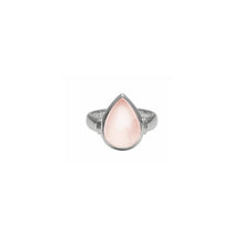 Load image into Gallery viewer, Pear Shaped Rose Quartz Ring
