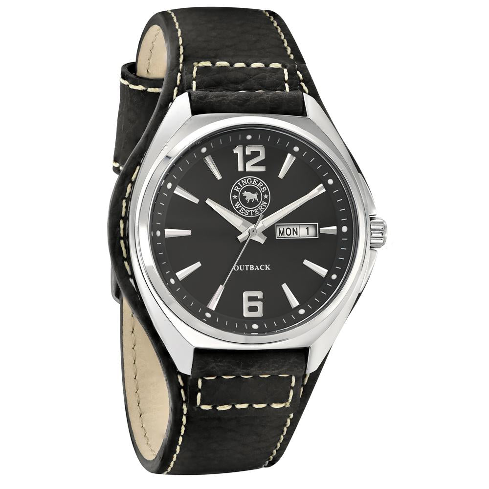 Ringers Western Outback Black Leather Watch