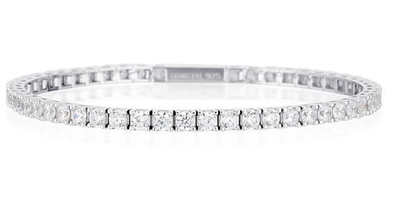 Selena 3mm Cubic Zirconia Silver Tennis Bracelet