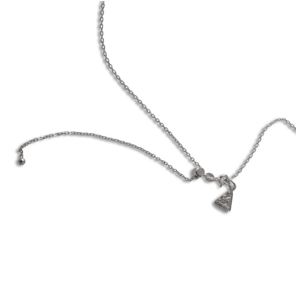 Adjustable Necklace With Double Heart Pendant